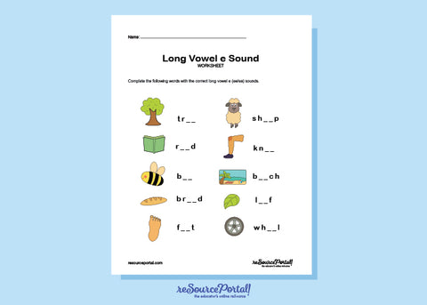 Long Vowel e Words