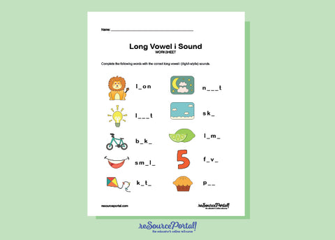 Long Vowel i Words