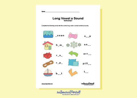 Long Vowel o Words