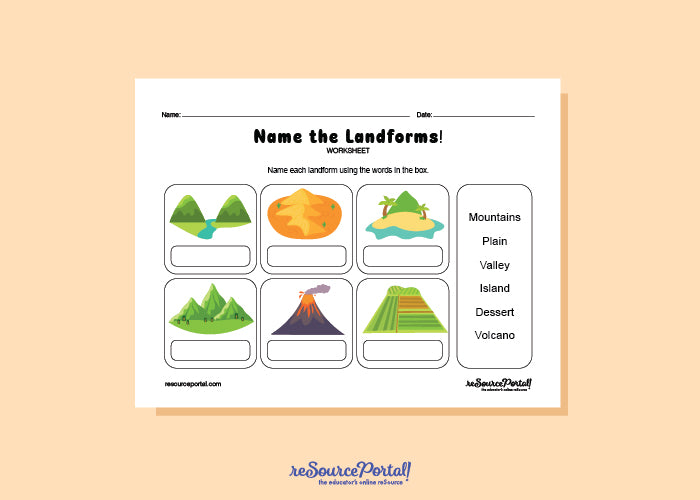 Name the Landforms! – Resource Portal Shop