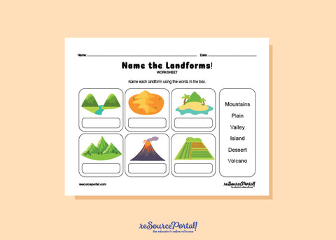 Name the Landforms!