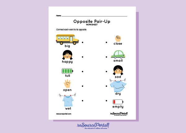 Opposite Pair-Up – Resource Portal Shop