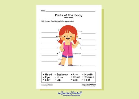 Parts of the Body (Girl)