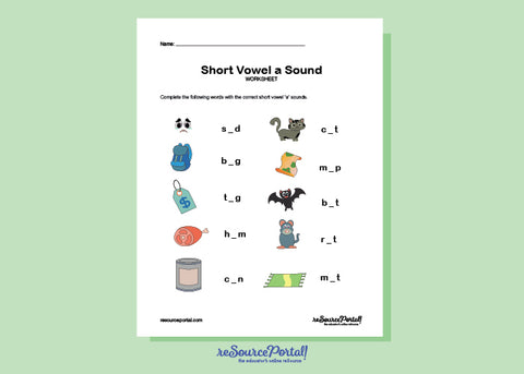 Short Vowel a Words