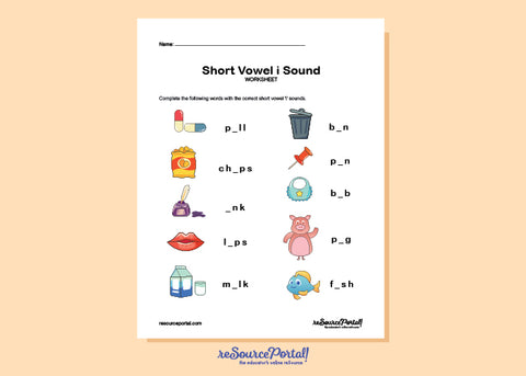 Short Vowel i Words