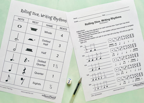 Rolling Dice,  Writing Rhythms